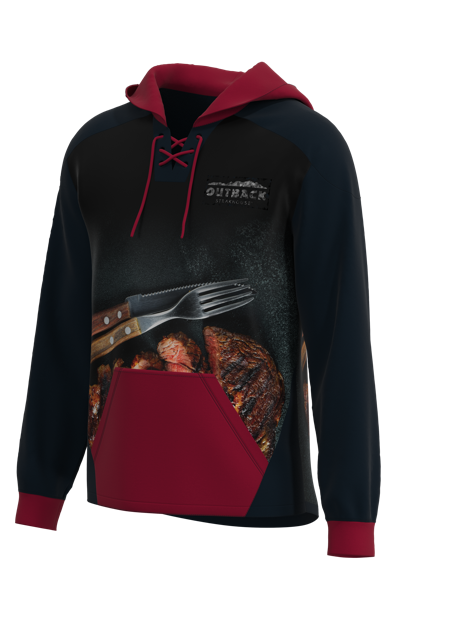 Sport Pullover Lace Hoodie Fleece Men's