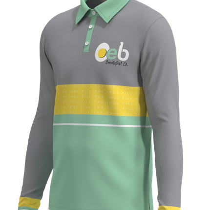 All Day Long Sleeve Stretch Polo Men's