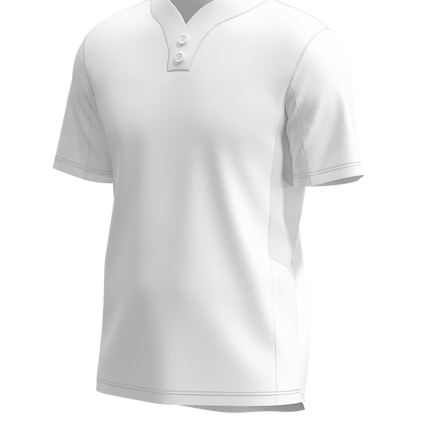 Men's Elite 2 Button Short Sleeve Baseball Jersey