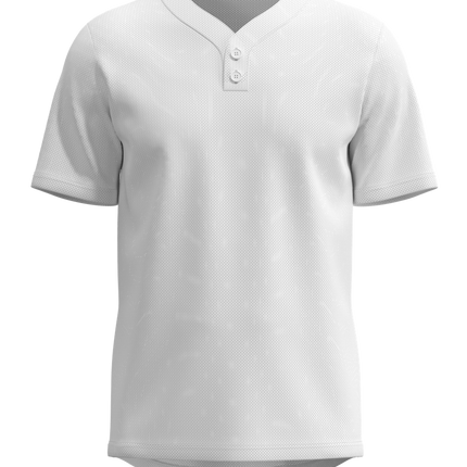 Men's Classic 2 Button Short Sleeve Baseball Jersey