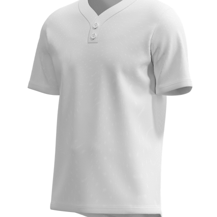 Men's Classic 2 Button Short Sleeve Baseball Jersey