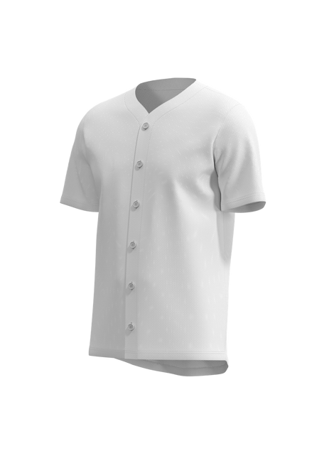 Men's Classic Full Button Short Sleeve Baseball Jersey