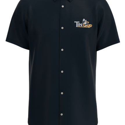 Men's Elite Full Button Short Sleeve Dress Shirt 4-Way - Tapered Fit