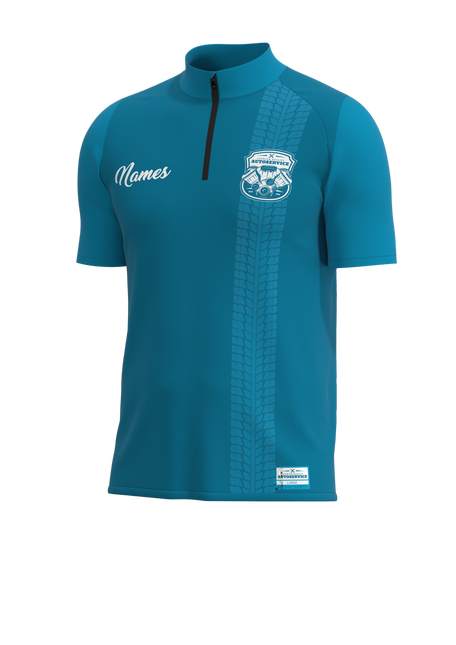 Men's Executive Short Sleeve Stretch 1/4 Zip