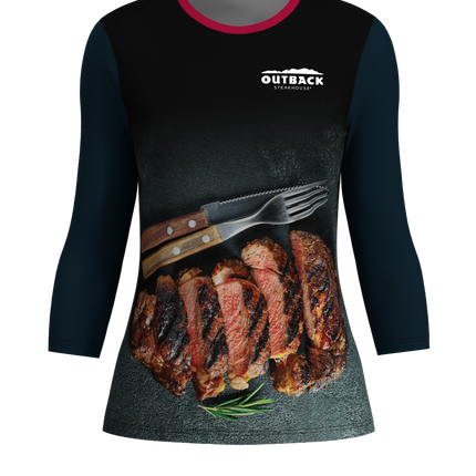 Women's U-B-U 3/4 Sleeve Tapered Fit - Crew Neck