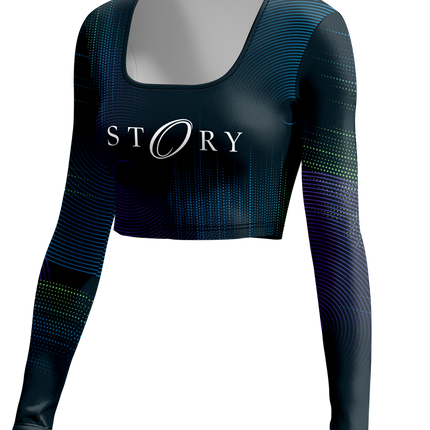 Women's U-B-U After Party Long Sleeve Scoop Neck Crop