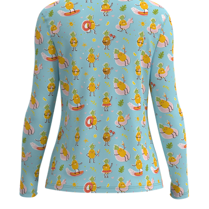 Women's Dash Long Sleeve Crew Neck  - Micropin