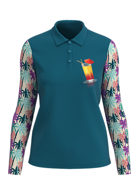 Women's All Day Long Sleeve Stretch Polo