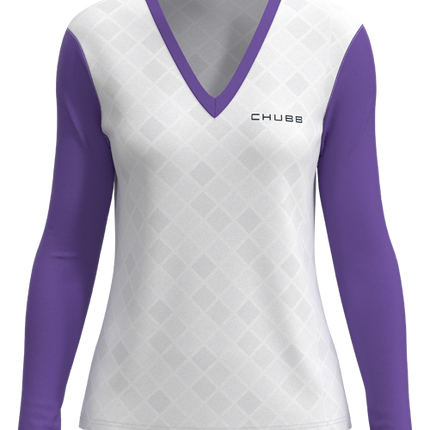 Women's U-B-U Long Sleeve Deep V-Neck -Tapered Fit
