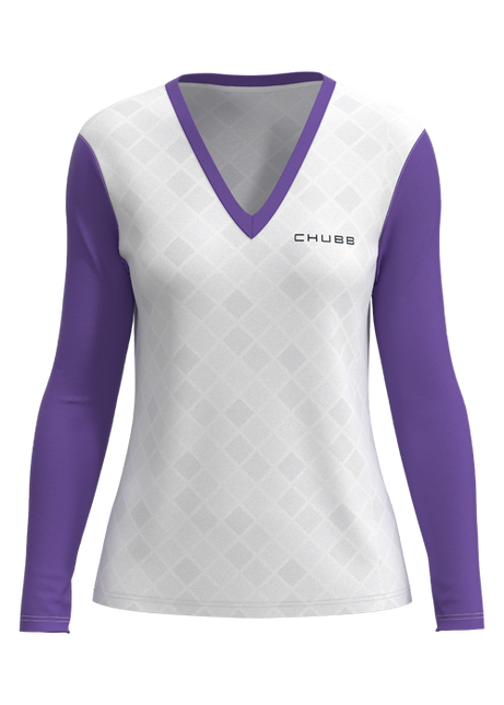 Women's U-B-U Long Sleeve Deep V-Neck -Tapered Fit