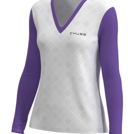 Women's U-B-U Long Sleeve Deep V-Neck -Tapered Fit
