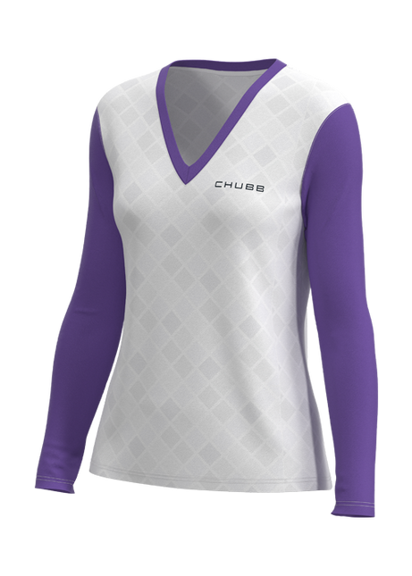 Women's U-B-U Long Sleeve Deep V-Neck -Tapered Fit