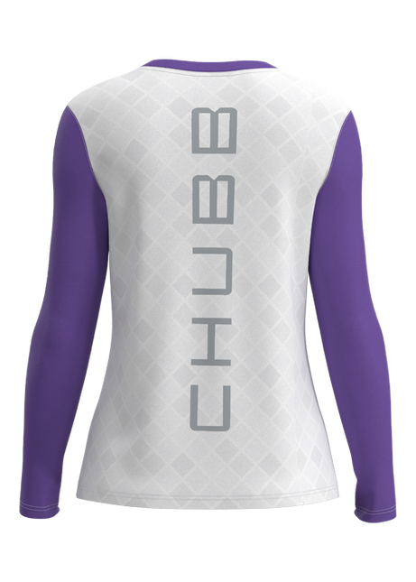 Women's U-B-U Long Sleeve Deep V-Neck -Tapered Fit