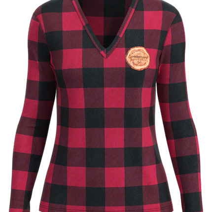 Women's U-B-U Long Sleeve Deep V-Neck -Tapered Fit
