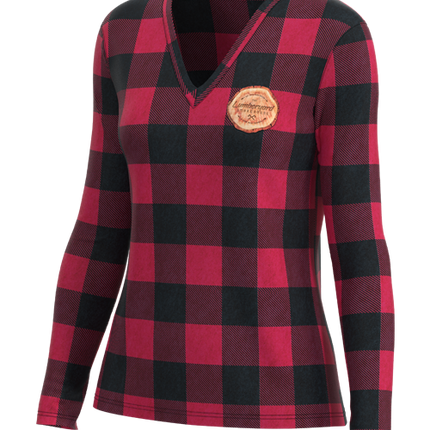 Women's U-B-U Long Sleeve Deep V-Neck -Tapered Fit