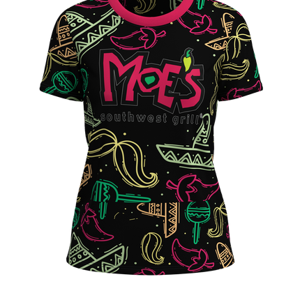 Women's All Day Short Sleeve Crew Neck -4-Way Standard Fit