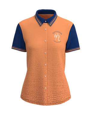 Women's Elite Full Button Short Sleeve Dress Shirt - 4-Way Tapered Fit