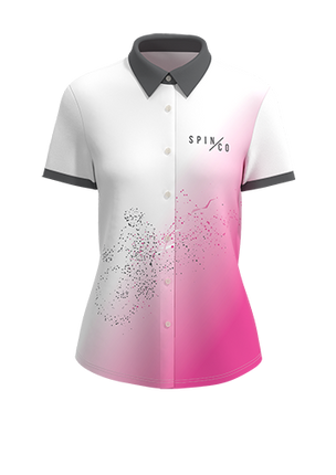 Women's Elite Full Button Short Sleeve Dress Shirt - 4-Way Tapered Fit