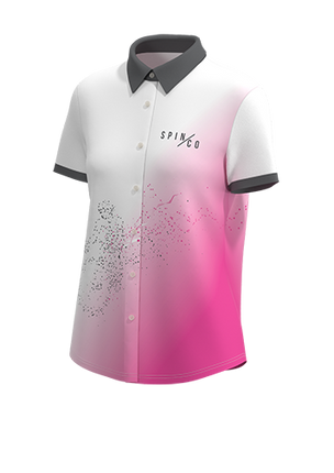 Women's Elite Full Button Short Sleeve Dress Shirt - 4-Way Tapered Fit