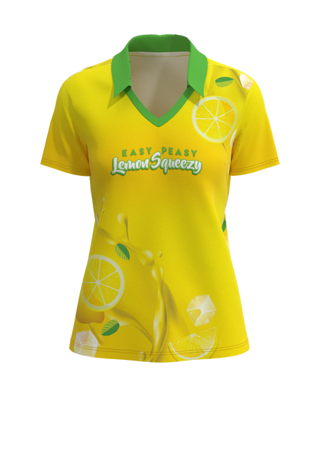 U-B-U No Button Short Sleeve Polo - 4-Way Tapered Fit Women's