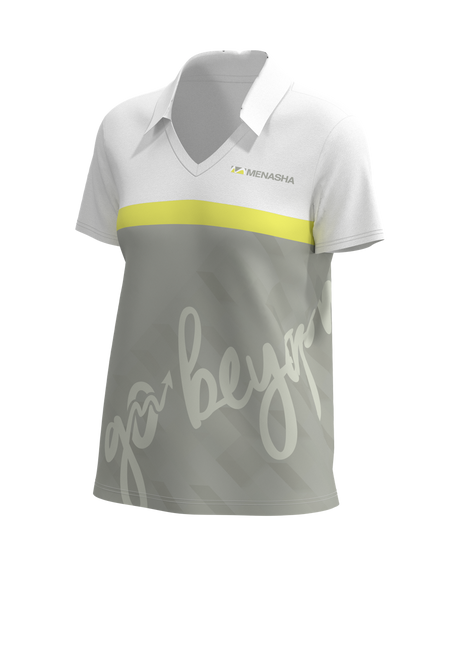 U-B-U No Button Short Sleeve Polo - 4-Way Tapered Fit Women's