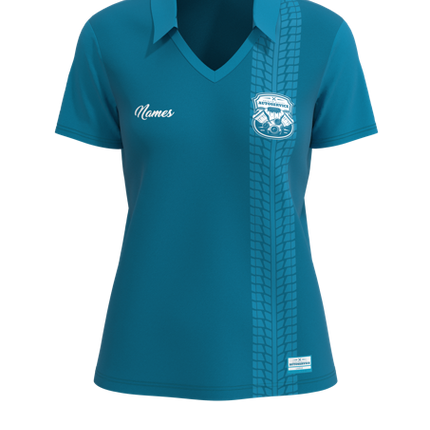 All Day No Button Short Sleeve Polo - 4-Way Standard Fit Women's
