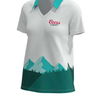All Day No Button Short Sleeve Polo - 4-Way Standard Fit Women's