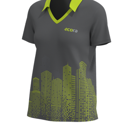 All Day No Button Short Sleeve Polo - 4-Way Standard Fit Women's