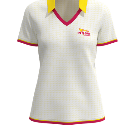 All Day No Button Short Sleeve Polo - 4-Way Standard Fit Women's