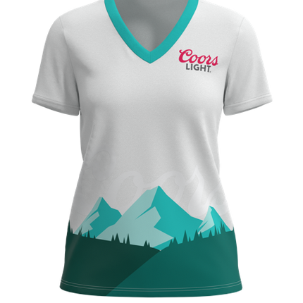 Women's All Day Short Sleeve Deep V-Neck - 4-Way Standard  Fit
