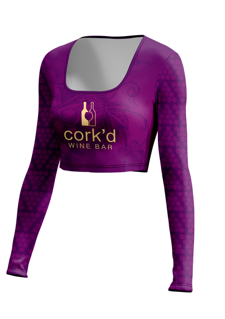 Women's U-B-U After Party Long Sleeve Scoop Neck Crop