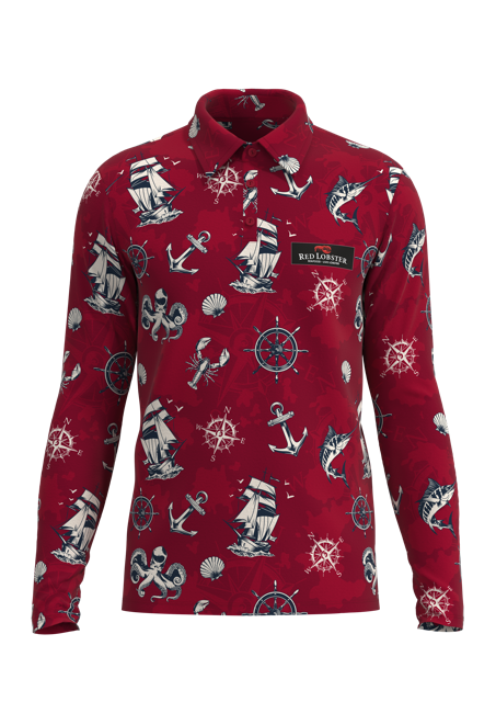 All Day Long Sleeve Stretch Polo Men's