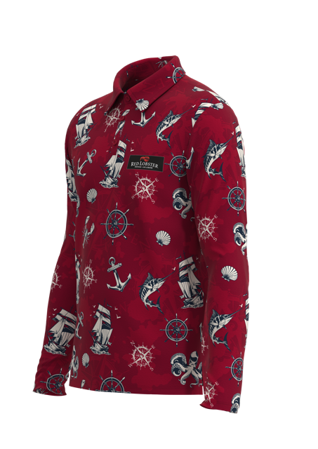 All Day Long Sleeve Stretch Polo Men's