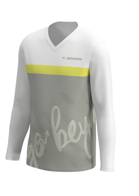 Men's Dash Long Sleeve V-Neck - Micropin