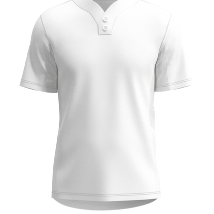 Men's Elite 2 Button Short Sleeve Baseball Jersey