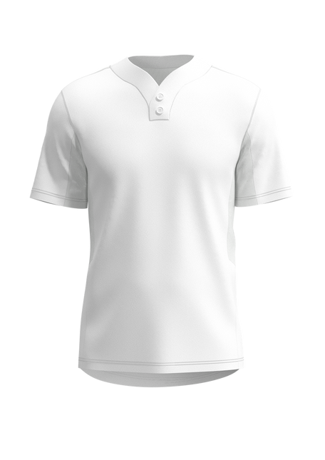 Men's Elite 2 Button Short Sleeve Baseball Jersey