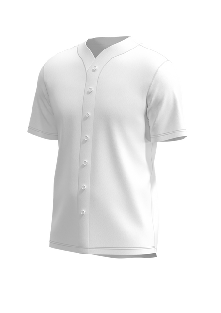 Men's Elite Full Button Short Sleeve Baseball Jersey