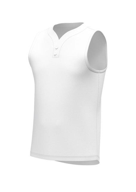 Men's Classic 2 Button Sleeveless Baseball Jersey
