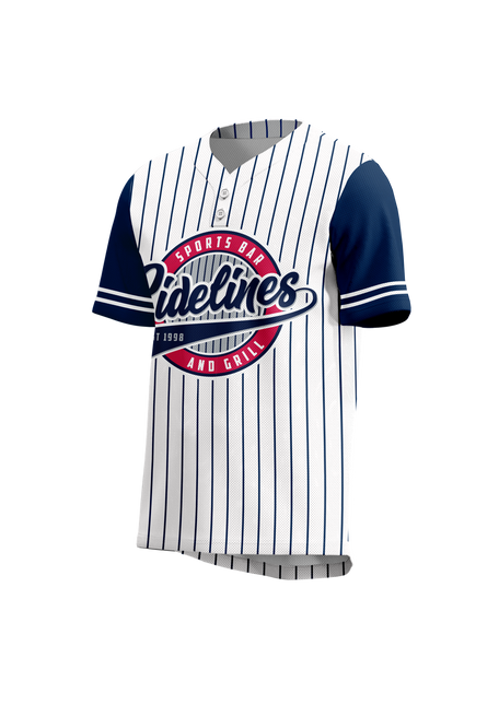 Men's Classic 2 Button Short Sleeve Baseball Jersey