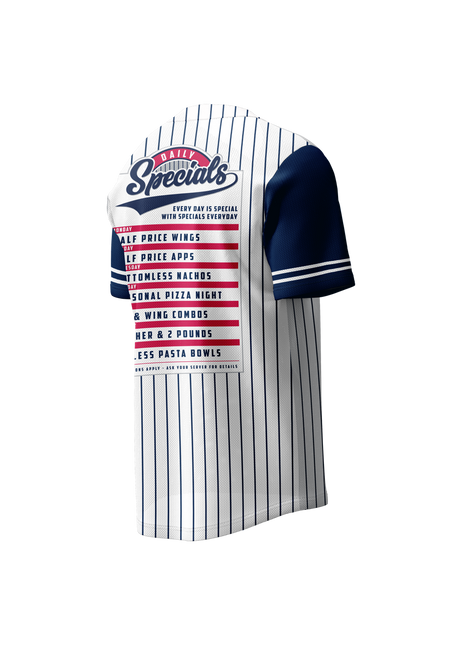 Men's Classic Full Button Short Sleeve Baseball Jersey
