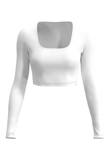 Women's U-B-U After Party Long Sleeve Scoop Neck Crop