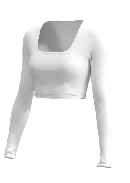 Women's U-B-U After Party Long Sleeve Scoop Neck Crop