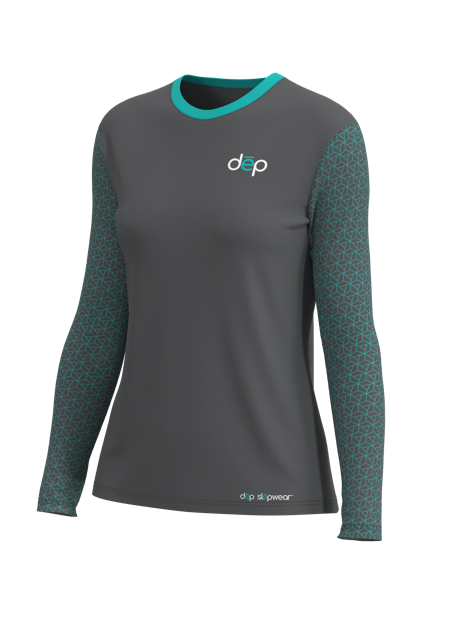 Women's Dash Long Sleeve Crew Neck  - Micropin