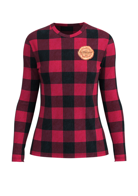 Women's Dash Long Sleeve Crew Neck  - Micropin
