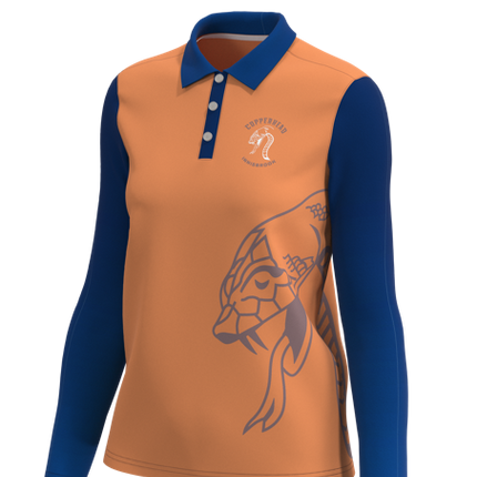 All Day Long Sleeve Stretch Polo Women's