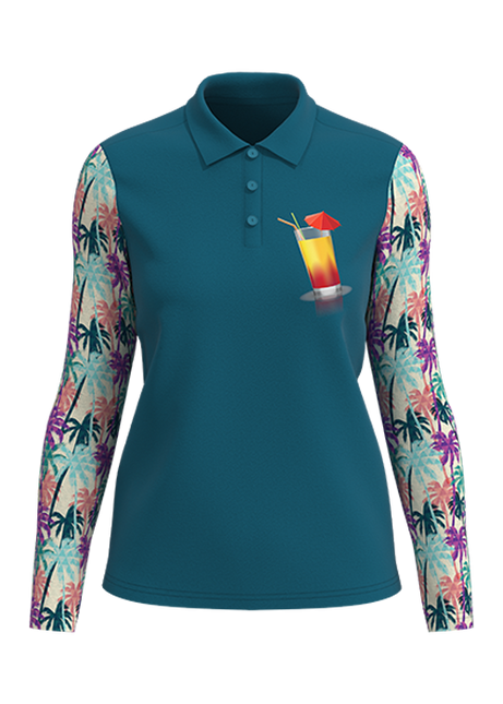 All Day Long Sleeve Stretch Polo Women's
