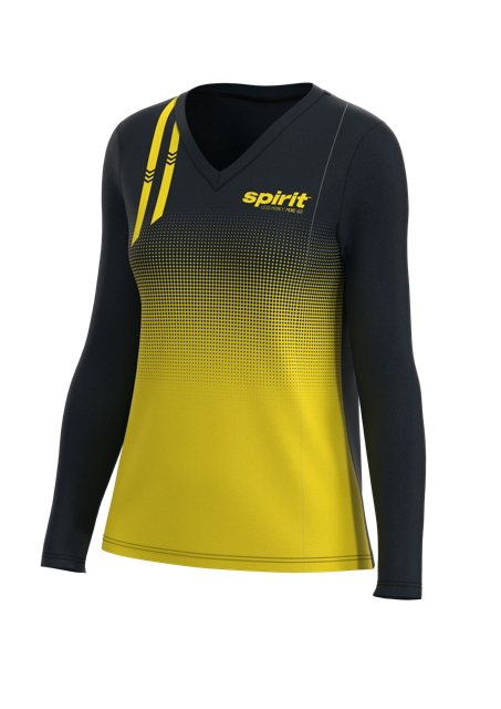 Women's Dash Log Sleeve V-Neck - Micropin