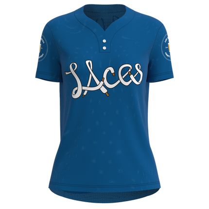 Women's Classic 2 Button Short Sleeve Softball Jersey