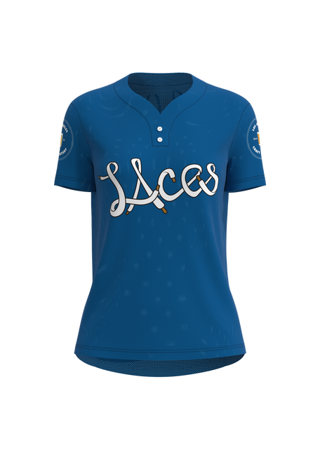 Women's Classic 2 Button Short Sleeve Softball Jersey