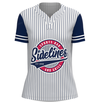 Women's Classic 2 Button Short Sleeve Softball Jersey